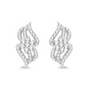 0.68 Carat Genuine White Diamond 14K White Gold Earrings (G-H Color, SI1-SI2 Clarity)