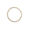 10K Two-Tone Gold 1.00 Cttw Diamond X-Link Link Bracelet
