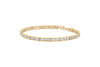 10K Yellow Gold 1.0 Cttw Round Diamond Pave Link Bracelet