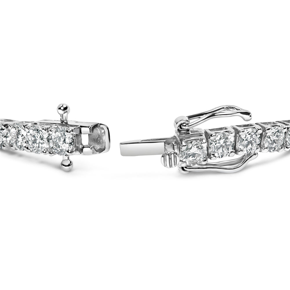 14K White Gold 2.00 Cttw Prong Set Lab Grown Round Diamond Classic Tennis Bracelet (F-G Color, VS2-SI1 Clarity) - 7.25"