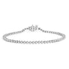 925 Sterling Silver 1.0 Cttw Diamond Tennis Bracelet