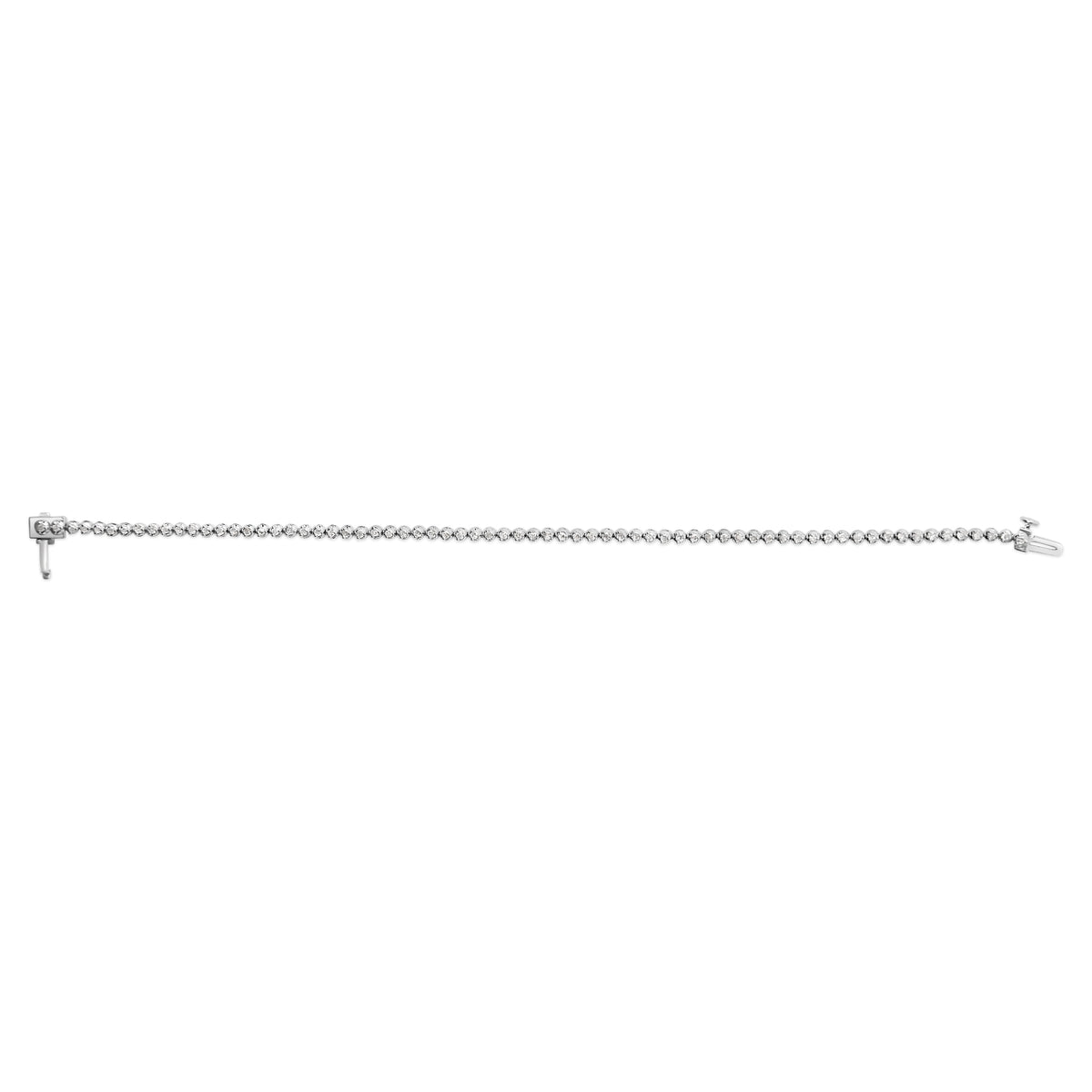 925 Sterling Silver 1.0 Cttw Diamond Tennis Bracelet - image 3 of 3