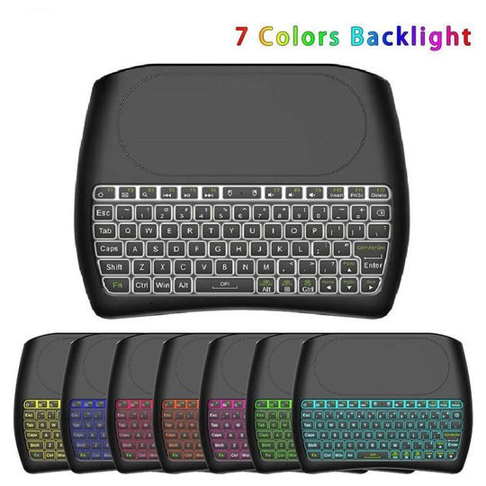 78-Key Wireless Keyboard with TouchPad - Versatile and Compact - English, Spanish, and Russian