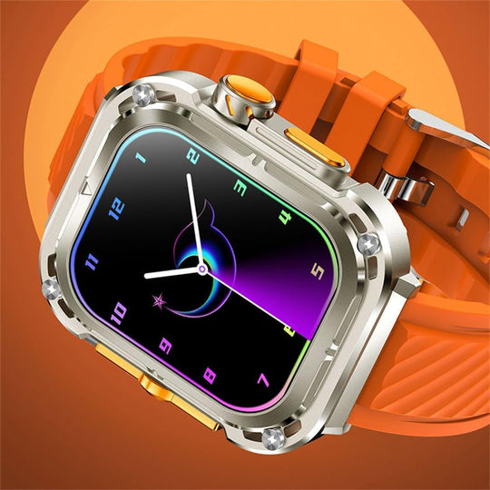 2.1" Smart Watch - Titanium & Ceramic Case, Bluetooth Calling, NFC, Compass, Altitude/Pressure Sensor