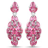 4.12 Carat Genuine Ruby .925 Sterling Silver Earrings