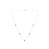 Sterling Silver Diamond Station Necklace (1/2 cttw, I-J Color, I1-I2 Clarity)