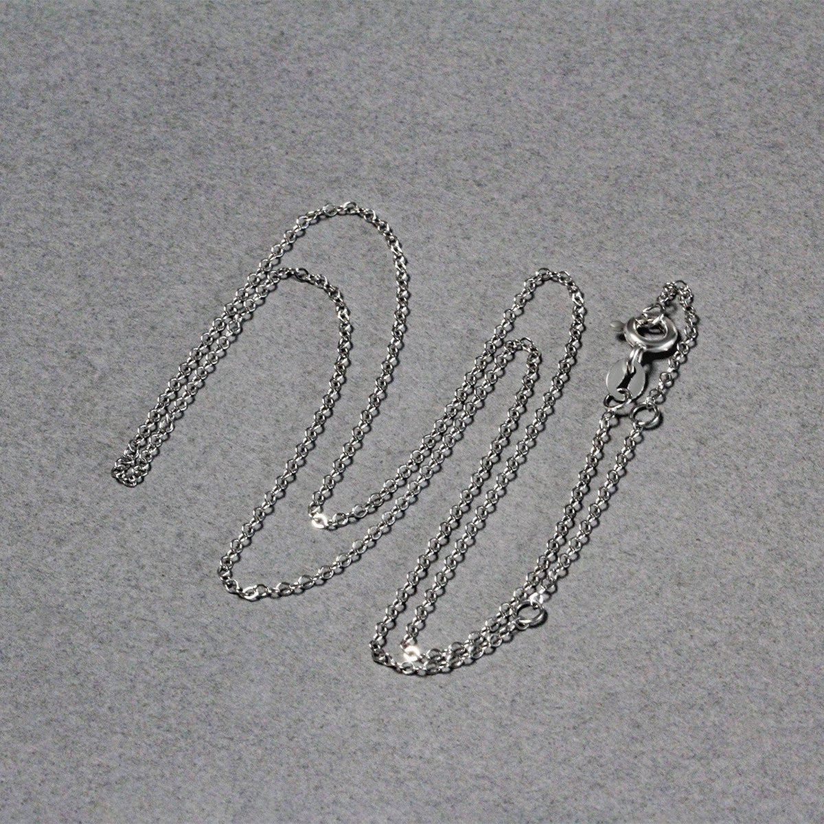 Cadena Piatto Doble Extensible de Oro Blanco de 14k (1.2mm)