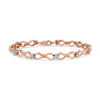 10K Rose Gold Plated .925 Sterling Silver 1/2 Cttw Diamond Infinity Link Tennis Bracelet (H-I Color, I2-I3 Clarity) -7â€