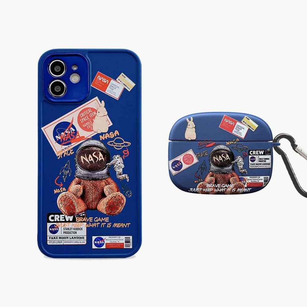 Estuche para teléfono y AirPods Astronauta Azul Edición Limitada | Paquete de 2