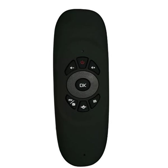 Wireless Qwerty Keyboard  - Gyroscope Air Mouse - Unique TV Remote Design - Android / Windows / Mac / Linux