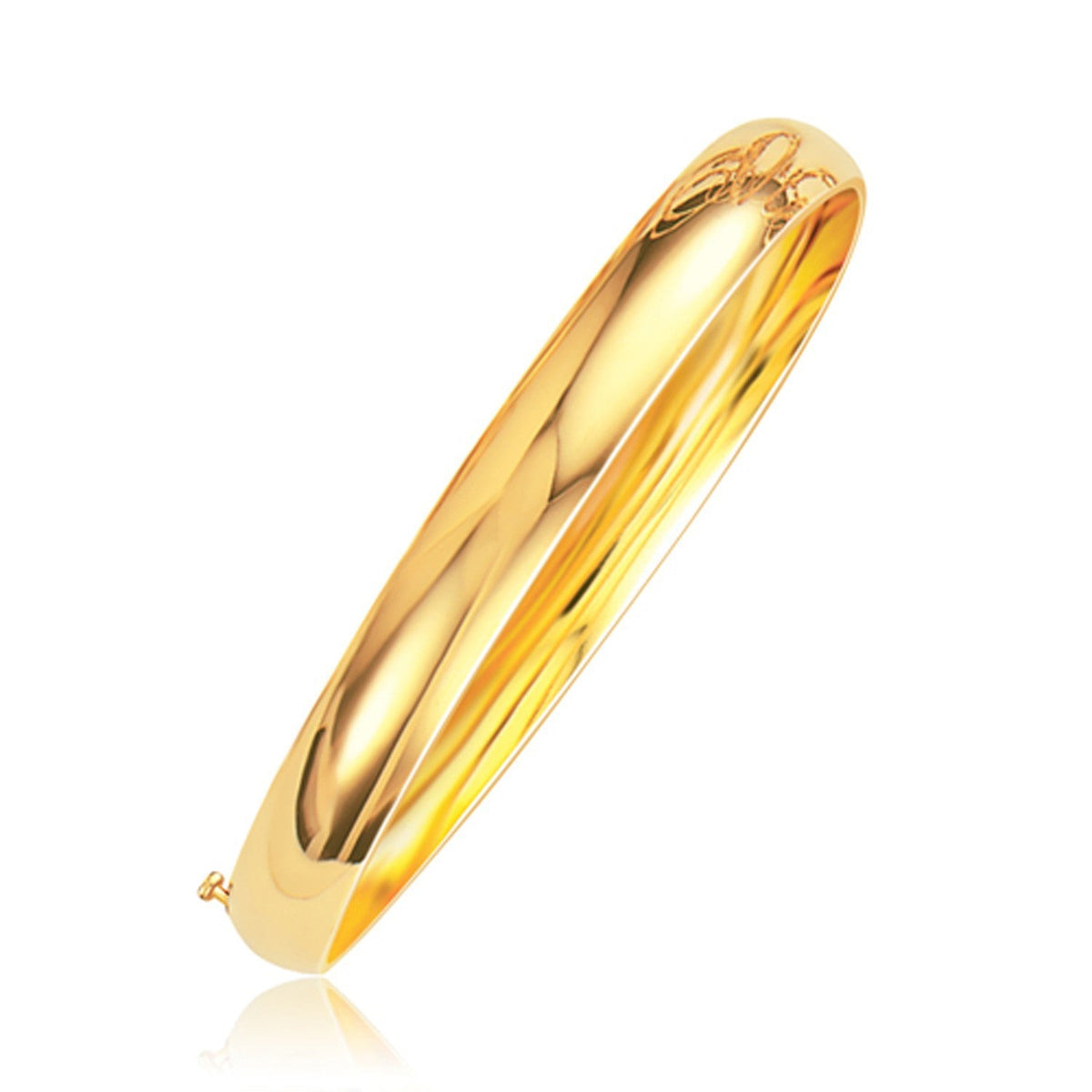 Pulsera clásica de oro amarillo de 14k (8.0mm)