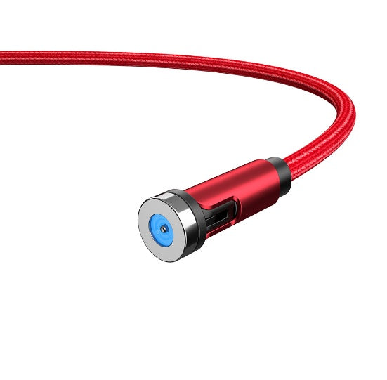 Essager 360° Magnetic Rotating Fast-Charge Cable – USB-C, Micro-USB & Lightning, LED Indicator