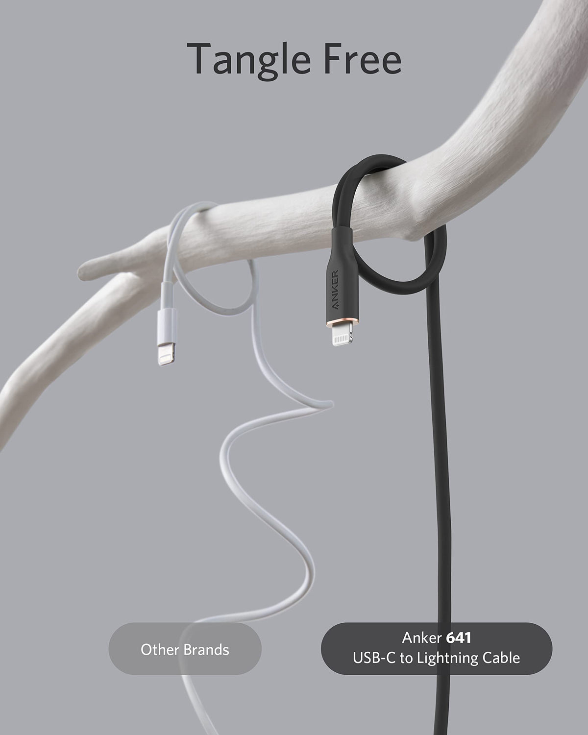 Cable Anker <b>641</b> USB-C a Lightning (Flow, silicona)