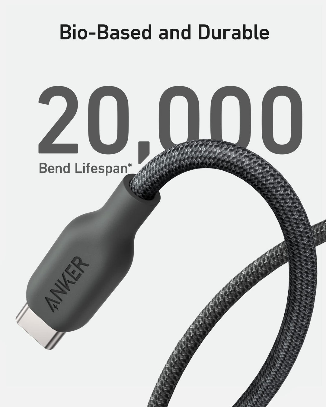 Anker <b>543</b> USB C to USB C Cable (240W, 10 ft)