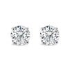 14K White Gold 1.00 Cttw Lab Grown Diamond Solitaire Stud Earrings