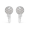 925 Sterling Silver 1/6ct TDW Diamond Charm Earrings