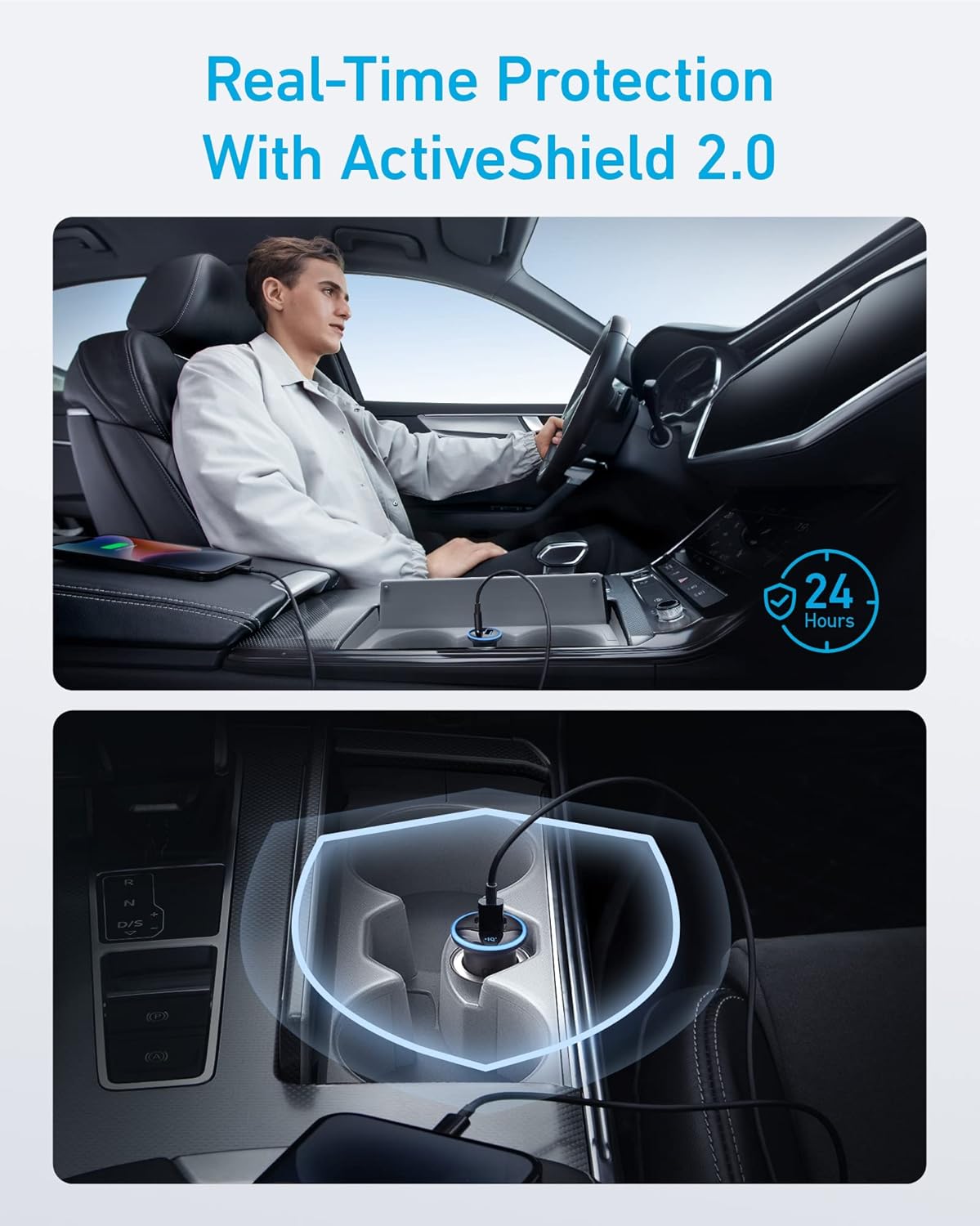 Anker <b>323</b> Автомобильное зарядное устройство (52,5 Вт)