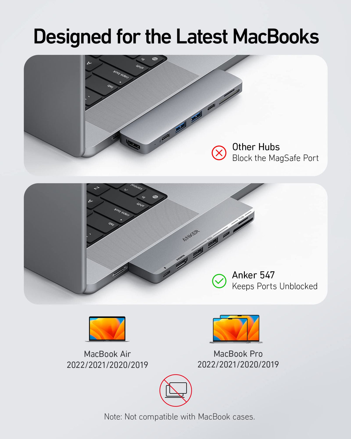 Anker <b>547</b> USB-C концентратор (7-в-2, для MacBook)