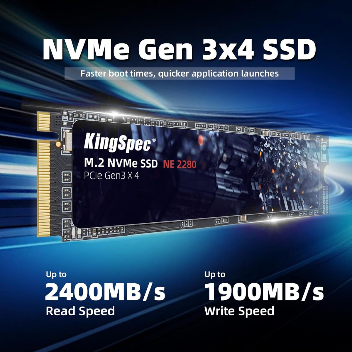 KingSpec M.2 NVMe SSD NE-2280 | Acelera tu PC