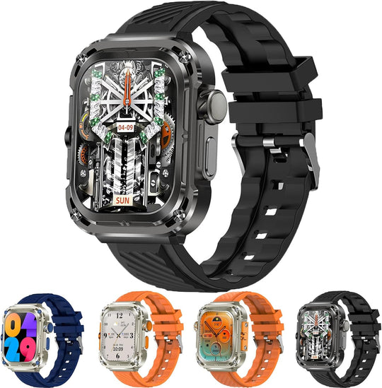 2.1" Smart Watch - Titanium & Ceramic Case, Bluetooth Calling, NFC, Compass, Altitude/Pressure Sensor