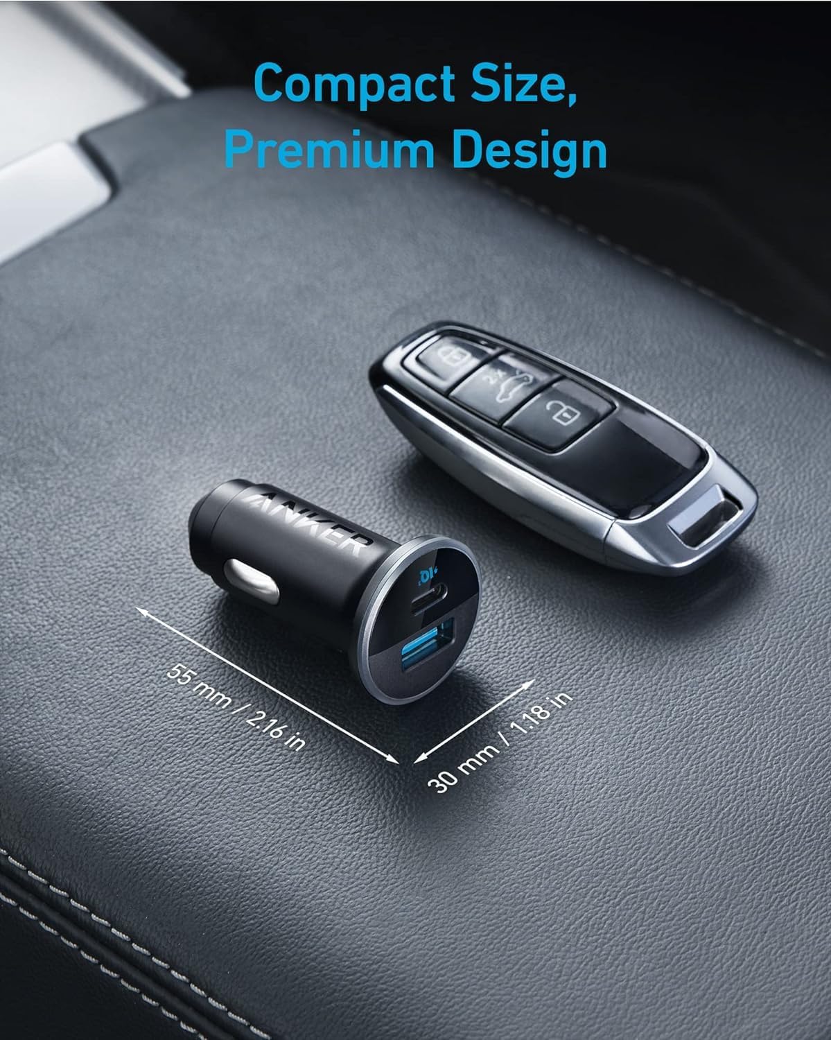 Автомобильное зарядное устройство Anker <b>323</b> (52,5 Вт)