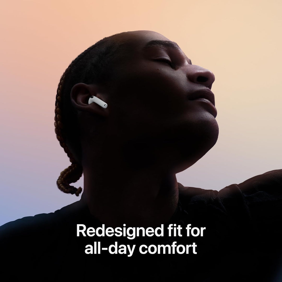 Apple AirPods 4 Wireless Earbuds with Active Noise Cancellation, Adaptive Audio, Transparency Mode, Personalized Spatial Audio, USB-C Charging Case with AppleCare+