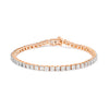 .925 Sterling Silver 1.0 Cttw Miracle-Set Diamond Round Faceted Bezel Tennis Bracelet (I-J Color, I3 Clarity) - 7