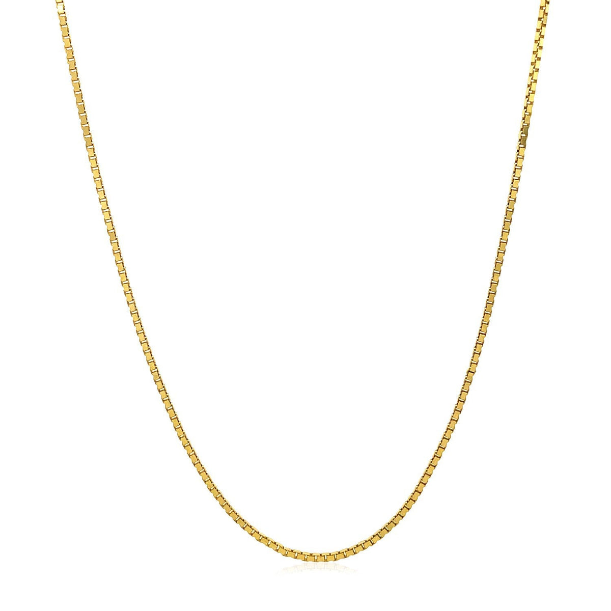 Cadena ajustable de oro amarillo de 14k (1.10 mm)