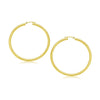 10k Yellow Gold Polished Hoop Earrings (30 mm)