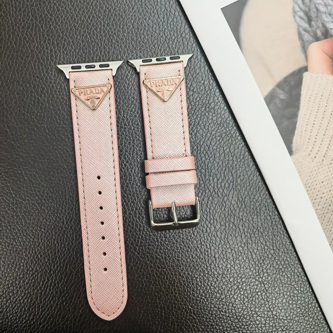 Ремешок для Apple Watch из кожи с монограммой "Двойной треугольник"