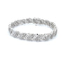 Pulsera de tenis de oro blanco de 10 quilates con diamantes genuinos de 5,00 ct