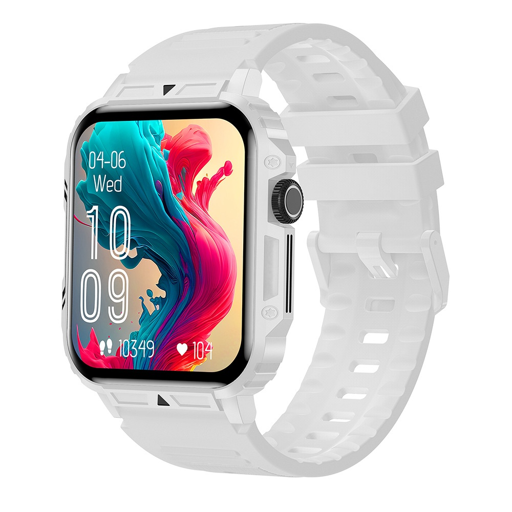 Reloj inteligente ultradelgado y resistente de grado militar: reloj deportivo resistente al agua para exteriores, pantalla grande de 1,95" y cuerpo delgado 