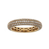 Genuine 1.00ct Diamond Wedding Band Ring 14KT Rose Gold