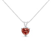 IGI Certified 14K White Gold Martini Set 1.00 Cttw Lab Grown Pink Heart Diamond Solitaire 18