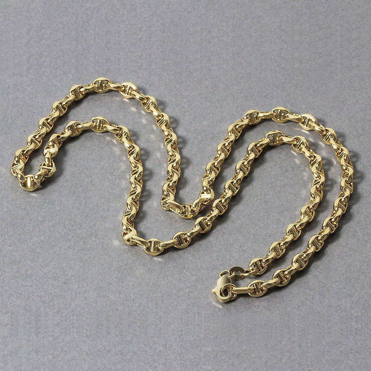 Cadena Ancla de Oro Amarillo 14k de 4.5mm