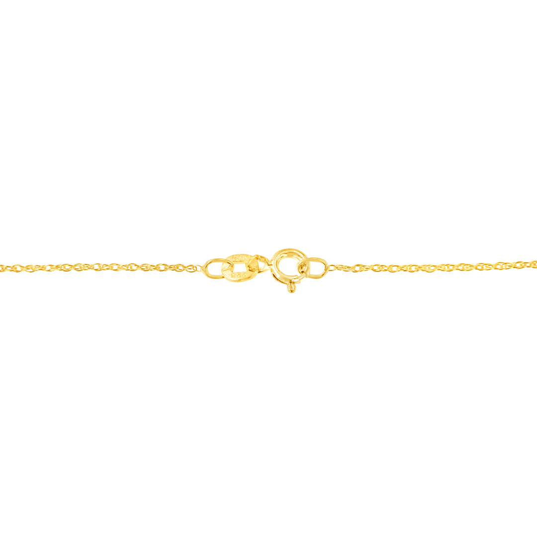 14K Yellow Gold Plated .925 Sterling Silver 1.00 Cttw Baguette Diamond Composite Open Heart 18" Inch Pendant Necklace (I-J Color, I1-I2 Clarity)