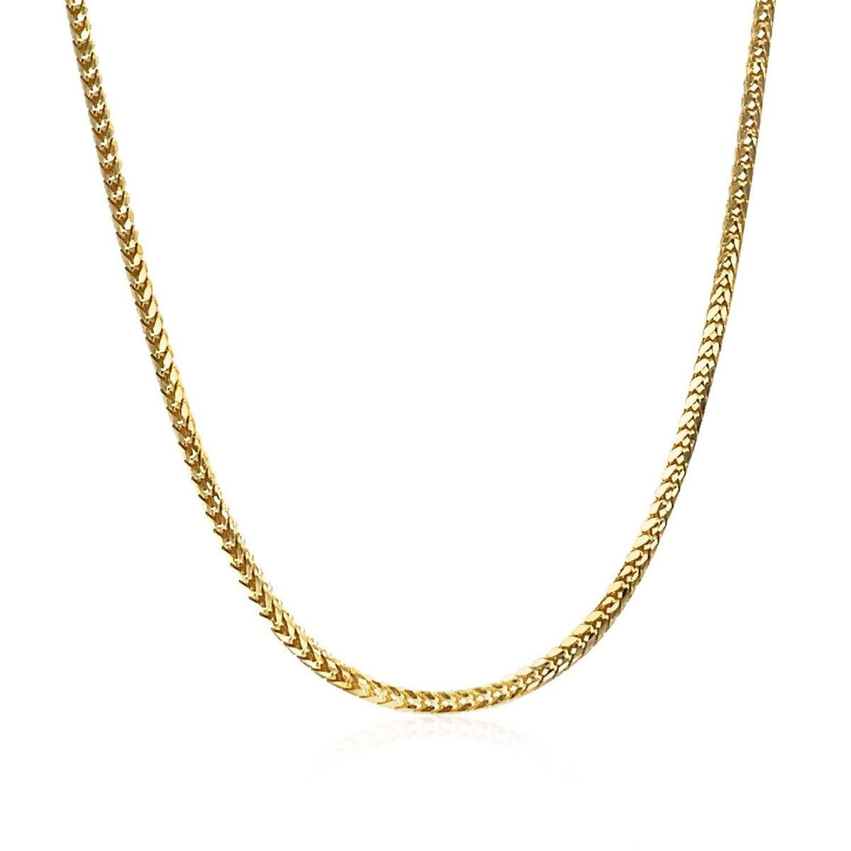 Cadena Franco de Oro Amarillo de 14k y 1.8mm
