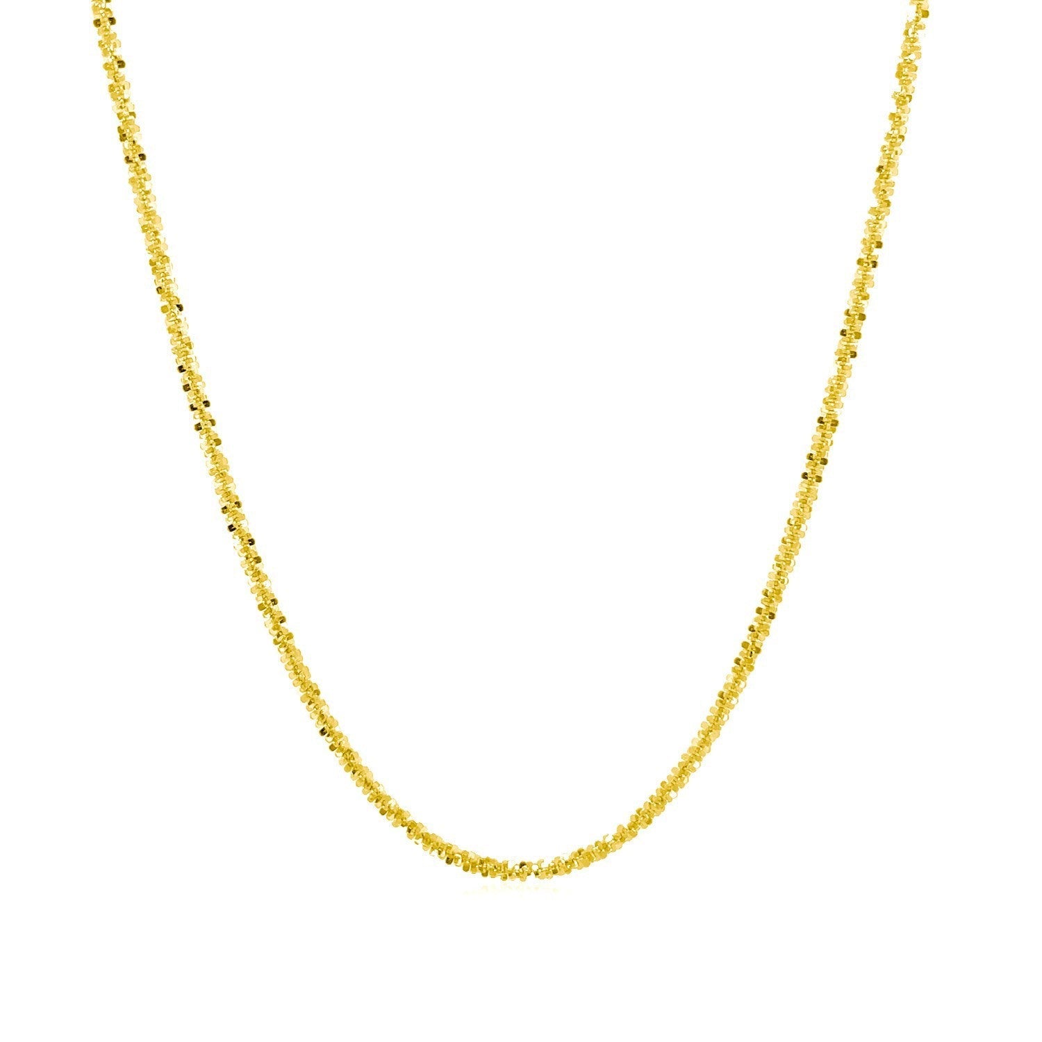 Cadena de Oro Amarillo de 14k con Brillo de 1,5mm