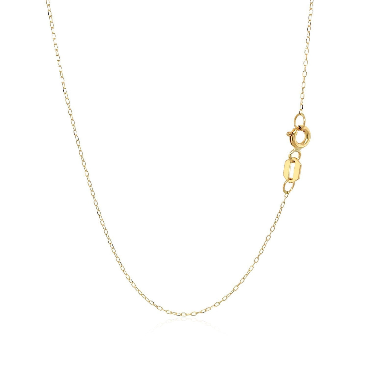 Collar de oro amarillo de 14k con símbolo de gato en nácar