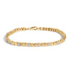 Gold Vermeil .925 Sterling Silver 1/7 Cttw Diamond Puff Heart Bangle Bracelet