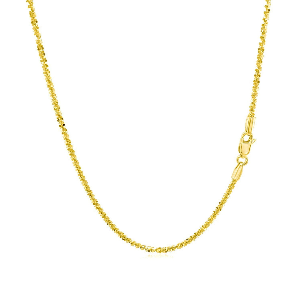 Cadena de Oro Amarillo de 14k con Brillo de 1,5mm