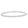IGI Certified 4.0 Cttw Diamond 14K White Gold Classic 7â€ Tennis Bracelet (H-I Color, I1-I2 Clarity)