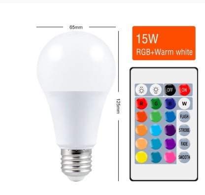 Smart Bulb Color Remote Control RGB Bulb Light Colorful