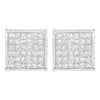 10K White Gold 2ct TDW Princess-Cut Composite Diamond Stud Earring (I-J ,I2-I3)