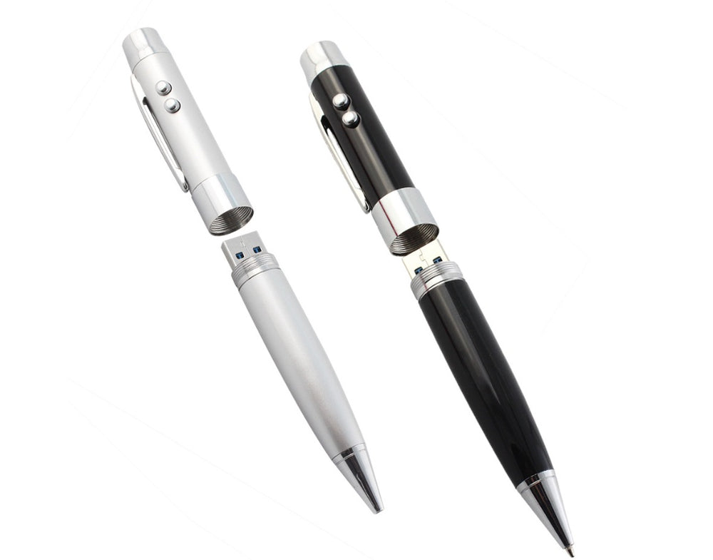 Ultimate 5-in-1 Multi-Function Pen: 64GB USB Flash Drive & Laser