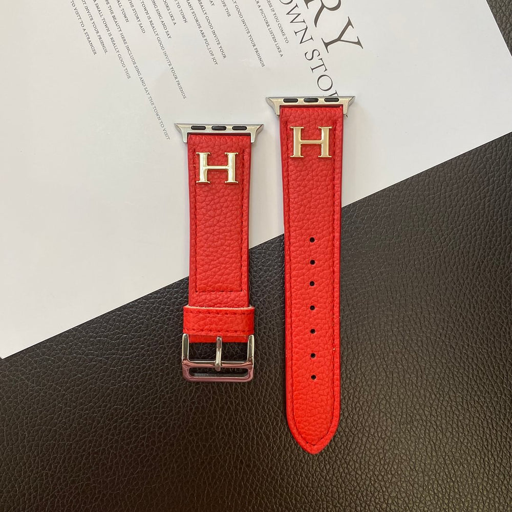 Кожаный ремешок для Apple Watch с натуральным рисунком