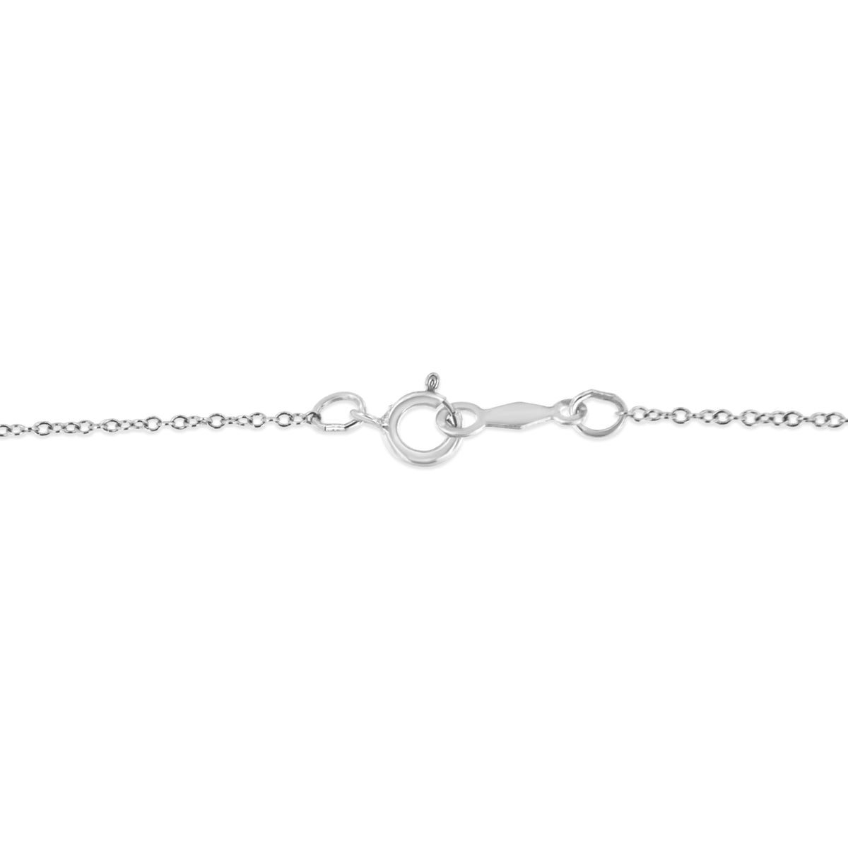 Collar con colgante de plata de ley .925 con amatista natural púrpura talla cojín de 6x6 mm y detalles de diamantes en el cierre de 18 pulgadas (color I-J, claridad I1-I2)