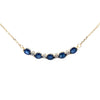 Sapphire Diamond Fashion Pendants 10KT Yellow Gold
