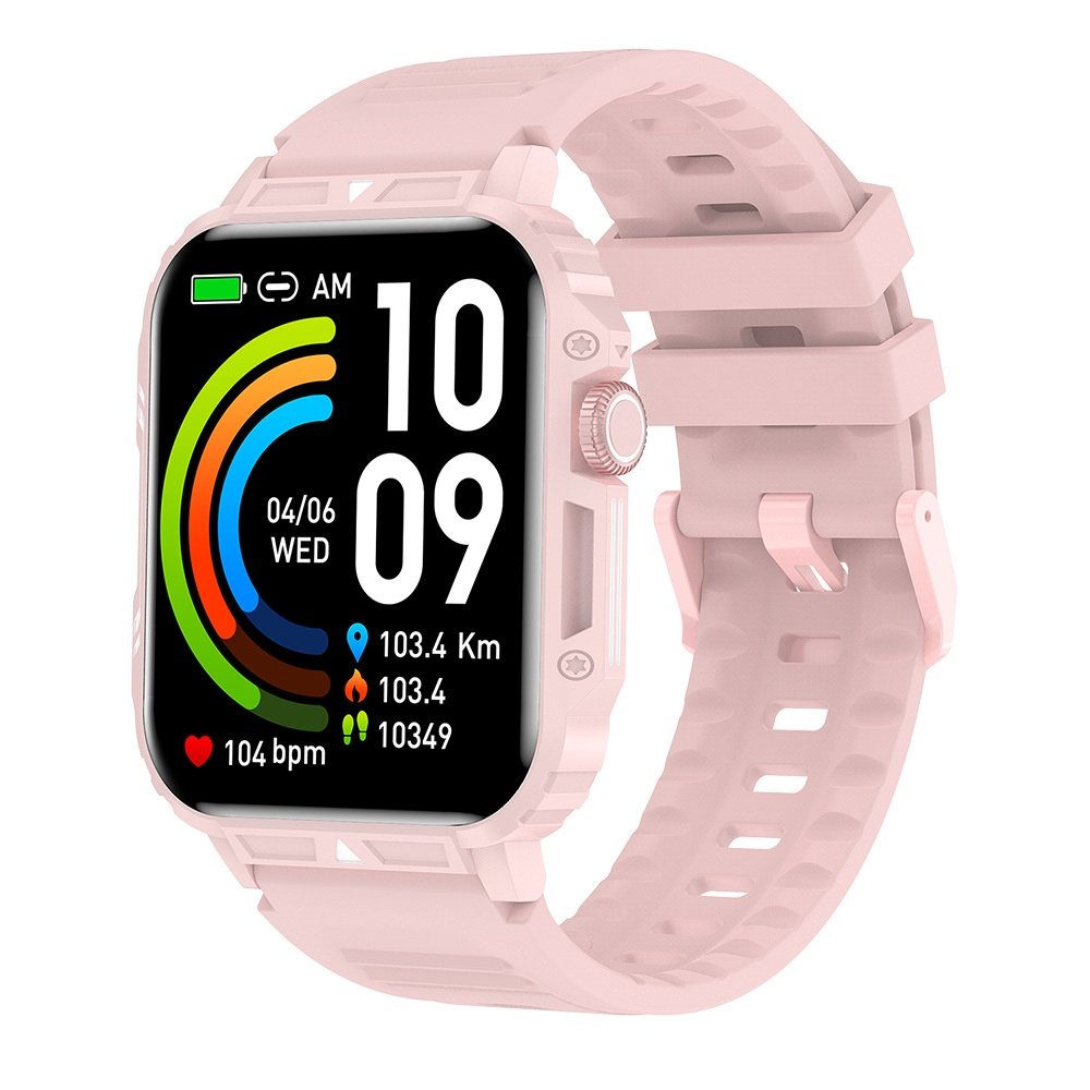 Reloj inteligente ultradelgado y resistente de grado militar: reloj deportivo resistente al agua para exteriores, pantalla grande de 1,95" y cuerpo delgado 
