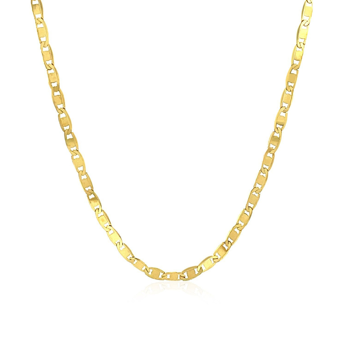 Cadena de eslabones Mariner de oro amarillo de 10k y 2.3mm